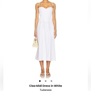 NWT Tularosa White Clea Midi Dress